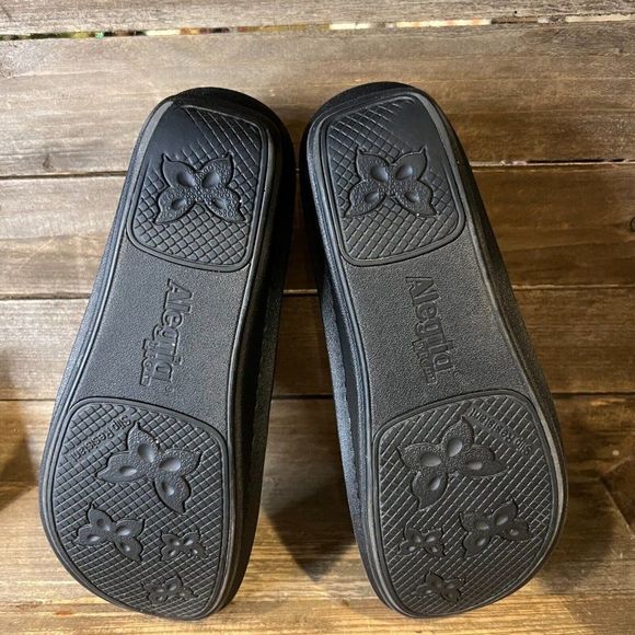 Womens‎ Alegria Alli Starlit Blue Buckle Clogs Leather Comfort Shoes EU 38 8-8.5 - Picture 5 of 7